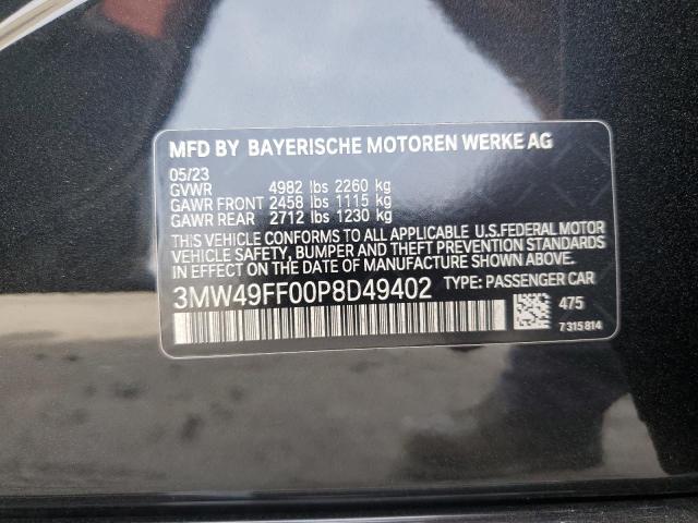 2023 BMW M340XI 3MW49FF00P8D49402