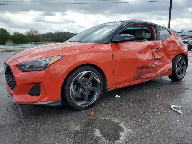 HYUNDAI VELOSTER T 2019 orange  gas KMHTH6AB4KU002933 photo #1
