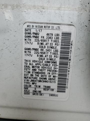 2017 NISSAN ROGUE S - JN8AT2MV3HW015215