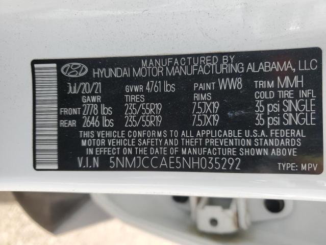 2022 HYUNDAI TUCSON SEL - 5NMJCCAE5NH035292