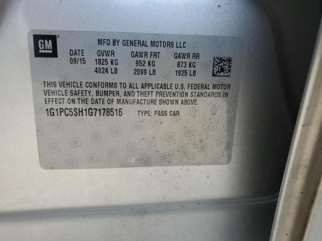 1G1PC5SH1G7178516 2016 CHEVROLET CRUZE