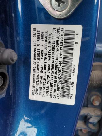 2015 HONDA CIVIC EX - 19XFB2F87FE075744