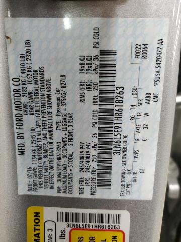 2017 LINCOLN MKZ RESERV 3LN6L5E91HR618263