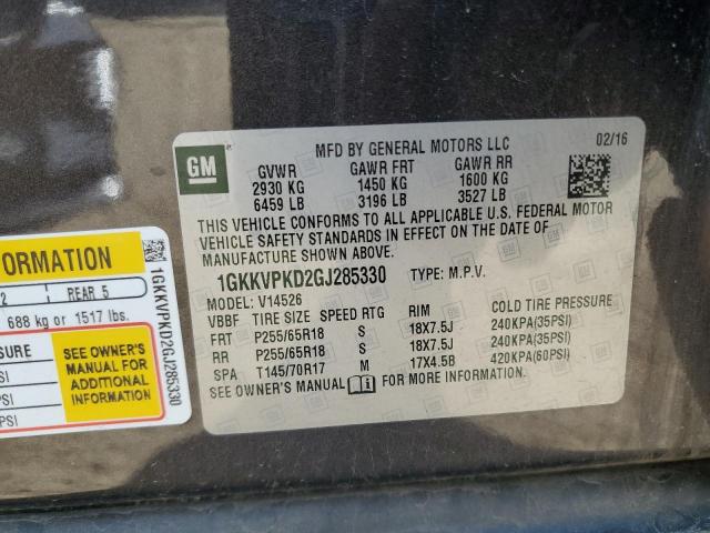 2016 GMC ACADIA SLE 1GKKVPKD2GJ285330