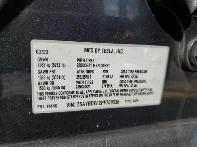 2023 TESLA MODEL Y - 7SAYGDEF2PF709336