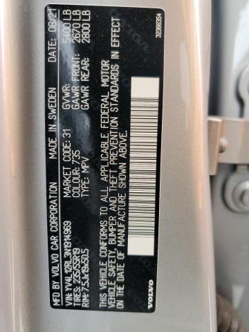 2022 VOLVO XC60 B5 IN - YV4L12RL3N1914969