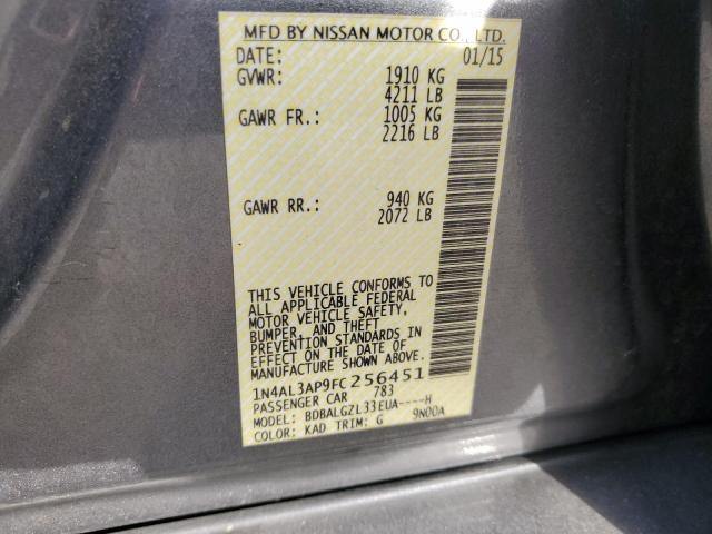 2015 NISSAN ALTIMA 2.5 - 1N4AL3AP9FC256451