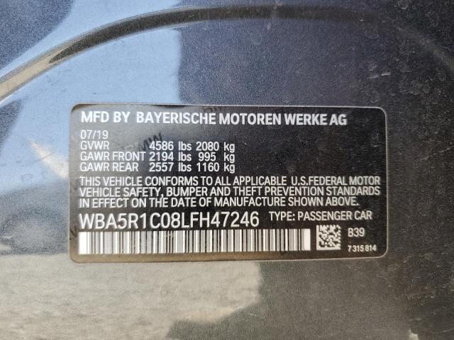 2020 BMW 330I WBA5R1C08LFH47246