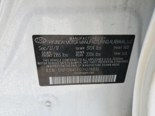 2018 HYUNDAI ELANTRA SE - 5NPD84LF0JH278810