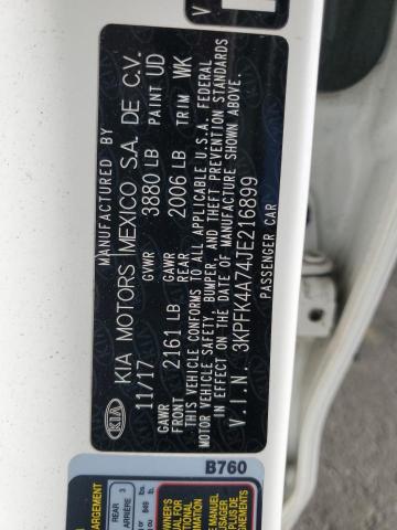 2018 KIA FORTE LX 3KPFK4A74JE216899