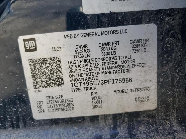 2023 GMC SIERRA K3500 1GT49SE73PF175956