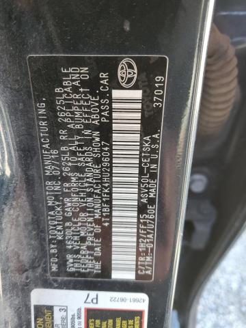 2017 TOYOTA CAMRY LE 4T1BF1FK4HU296047