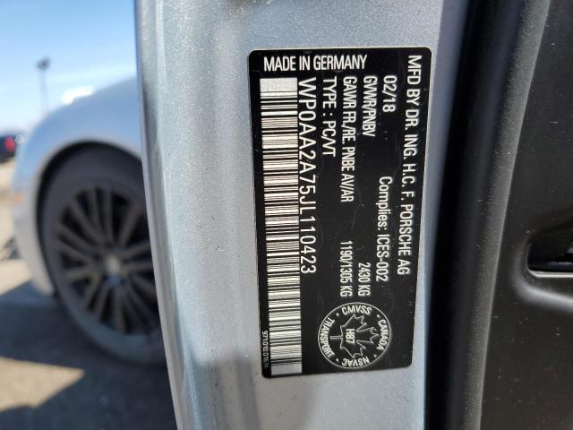 2018 PORSCHE PANAMERA 4 WP0AA2A75JL110423