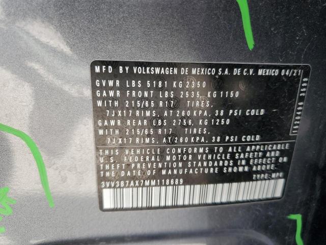 2021 VOLKSWAGEN TIGUAN SE - 3VV3B7AX7MM118689