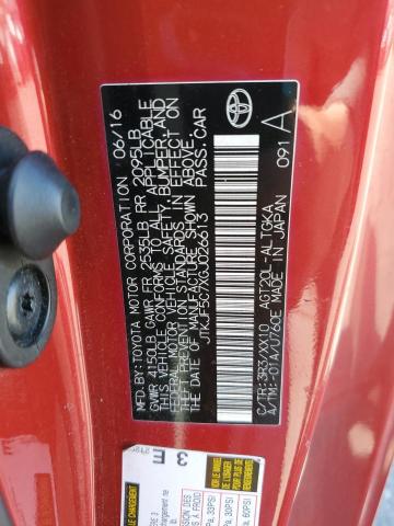 2016 TOYOTA SCION TC JTKJF5C7XGJ026613