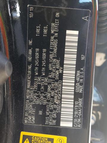 2019 TOYOTA HIGHLANDER - 5TDZZRFH5KS360833