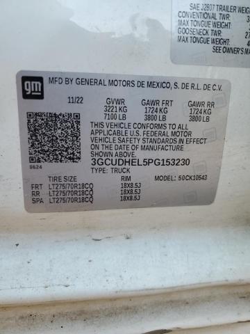 2023 CHEVROLET SILVERADO - 3GCUDHEL5PG153230
