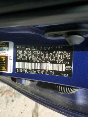 2015 TOYOTA CAMRY LE - 4T1BF1FK4FU957962