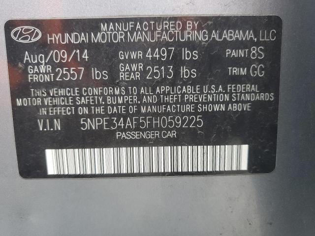2015 HYUNDAI SONATA SPO - 5NPE34AF5FH059225