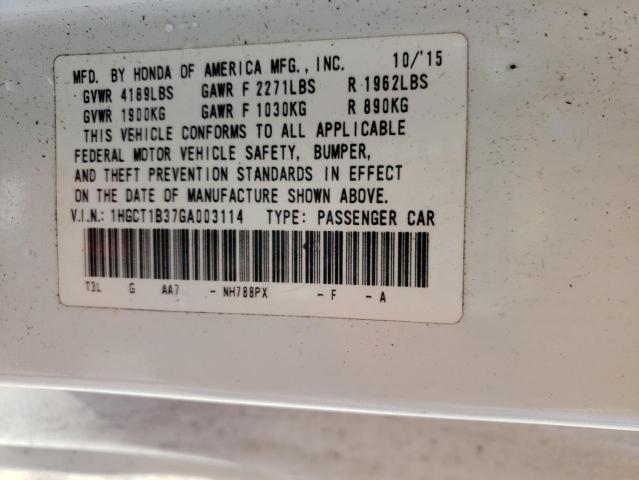 2016 HONDA ACCORD LX- 1HGCT1B37GA003114