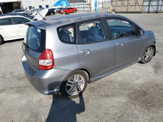 HONDA FIT S 2007 silver  gas JHMGD38627S017196 photo #4