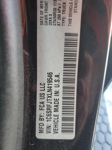 2020 RAM 1500 LARAM - 1C6SRFJTXLN419546