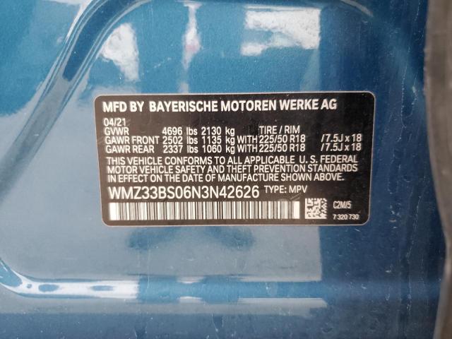 2022 MINI COOPER JCW WMZ33BS06N3N42626