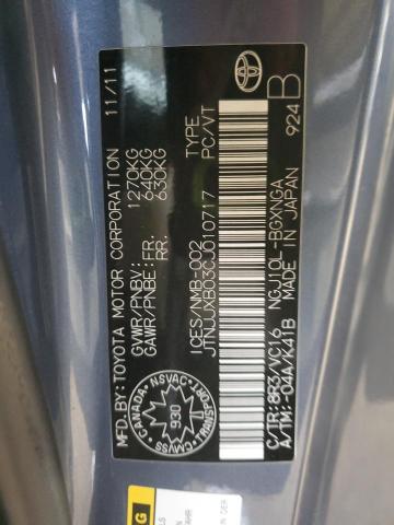 2012 TOYOTA SCION IQ - JTNJJXB03CJ010717