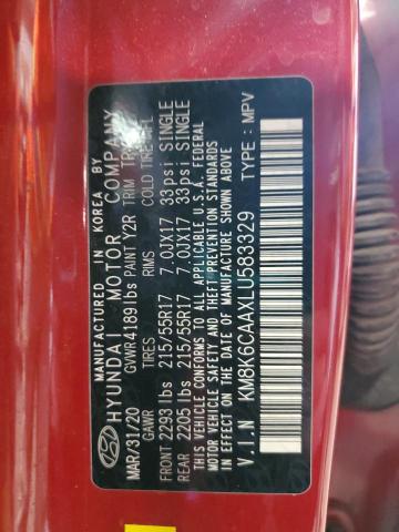 2020 HYUNDAI KONA SEL P - KM8K6CAAXLU583329