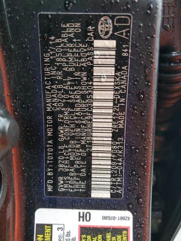 2015 TOYOTA COROLLA L - 2T1BURHE9FC305304