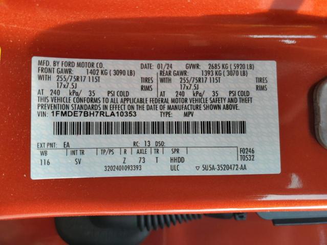 2024 FORD BRONCO BIG 1FMDE7BH7RLA10353