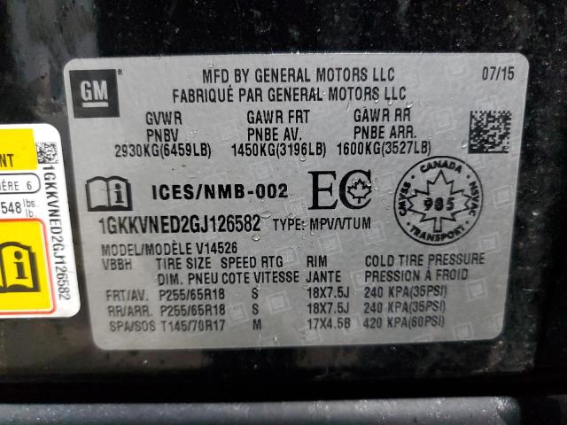 2016 GMC ACADIA SLE - 1GKKVNED2GJ126582