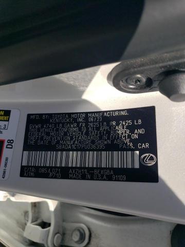 2023 LEXUS ES 300H BA 58ADA1C17PU036395