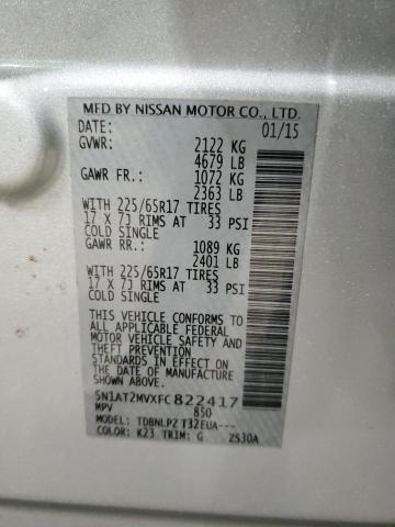 2015 NISSAN ROGUE S - 5N1AT2MVXFC822417