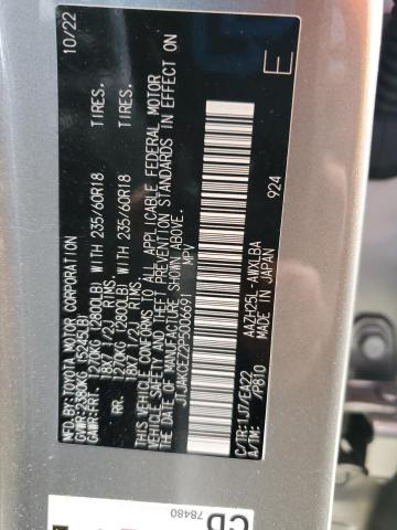 2022 LEXUS CT JTJAKCEZ2P5006691