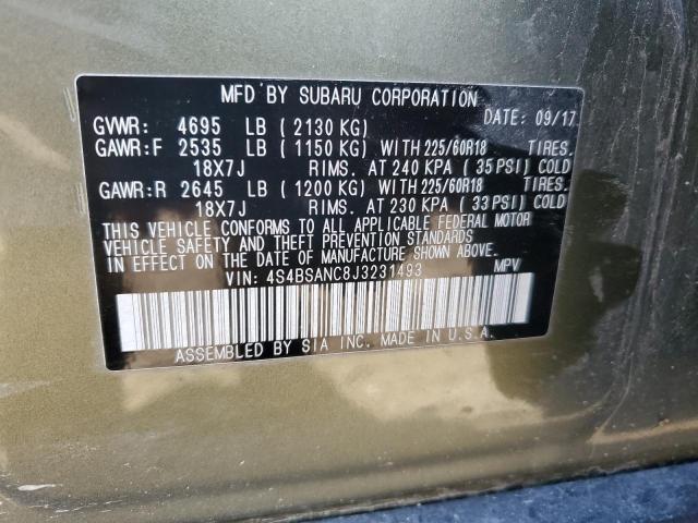 2018 SUBARU OUTBACK 2. - 4S4BSANC8J3231493