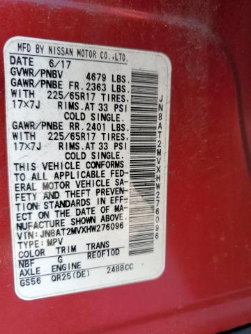 2017 NISSAN ROGUE S - JN8AT2MVXHW276096