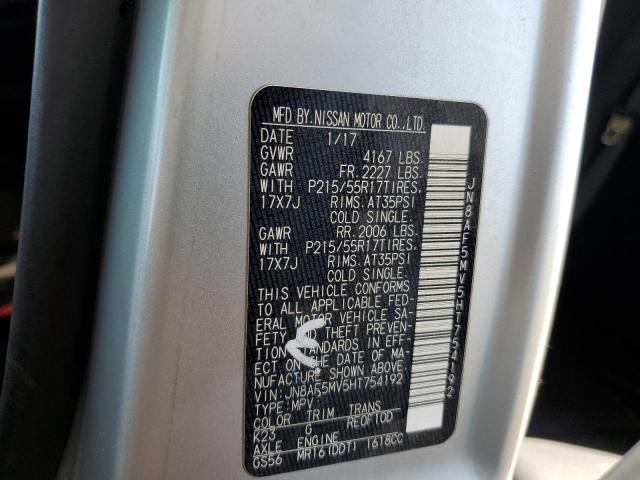 2017 NISSAN JUKE S - JN8AF5MV5HT754192