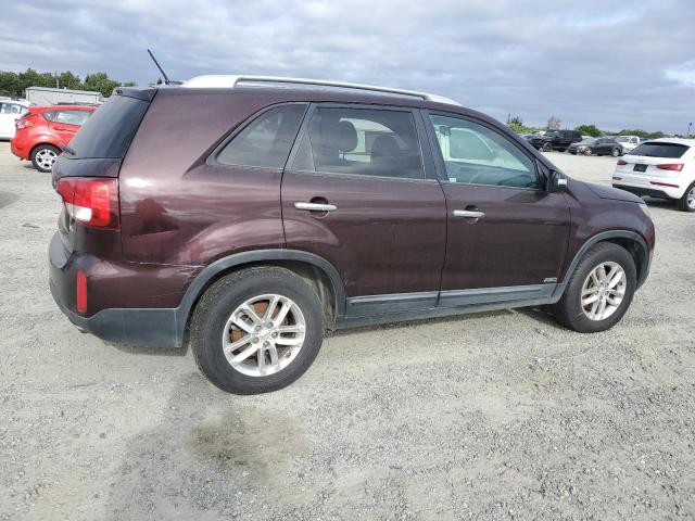KIA SORENTO LX 2015 maroon 4dr spor gas 5XYKTDA79FG601302 photo #4