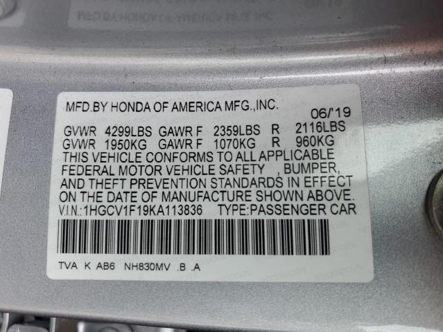 2019 HONDA ACCORD LX - 1HGCV1F19KA113836
