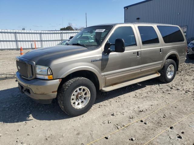 FORD EXCURSION 2004 tan  diesel 1FMSU45P44EB40602 photo #1