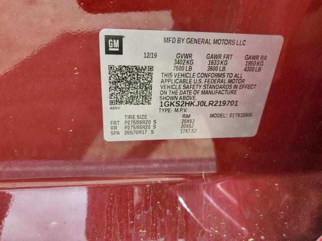 2020 GMC YUKON XL 1GKS2HKJ0LR219701