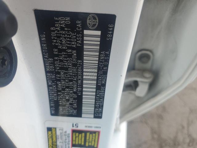 2019 TOYOTA CAMRY L - 4T1B11HK3KU684728
