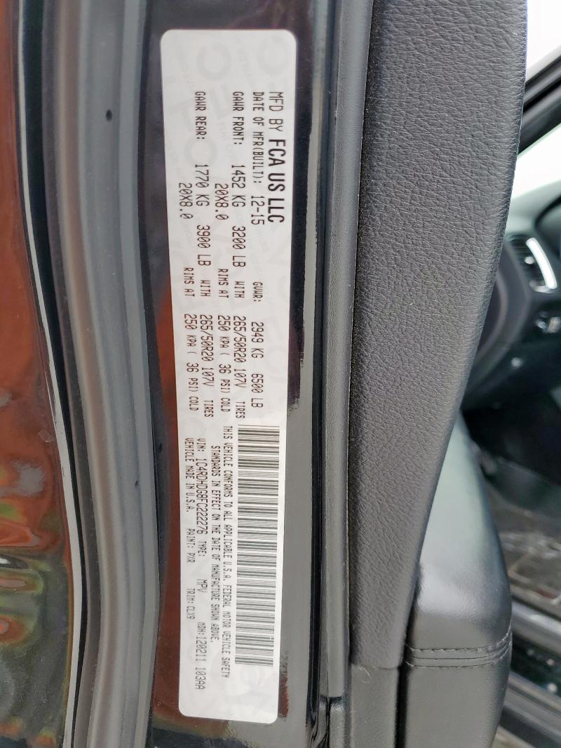 2015 DODGE DURANGO LI - 1C4RDHDG8FC222276