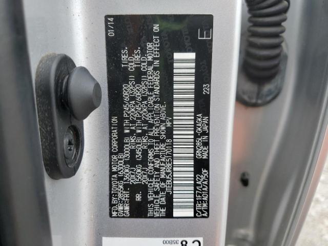 2014 TOYOTA 4RUNNER SR - JTEBU5JR8E5170118