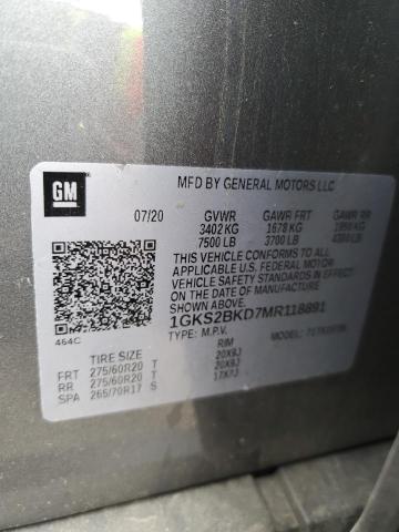 2021 GMC YUKON SLT 1GKS2BKD7MR118891