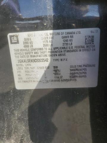 2012 GMC TERRAIN SLE - 2GKALSEK9C6322542