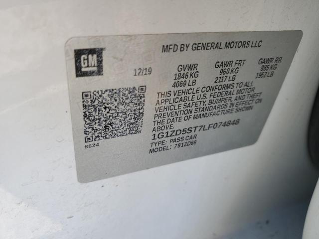 2020 CHEVROLET MALIBU LT - 1G1ZD5ST7LF074848