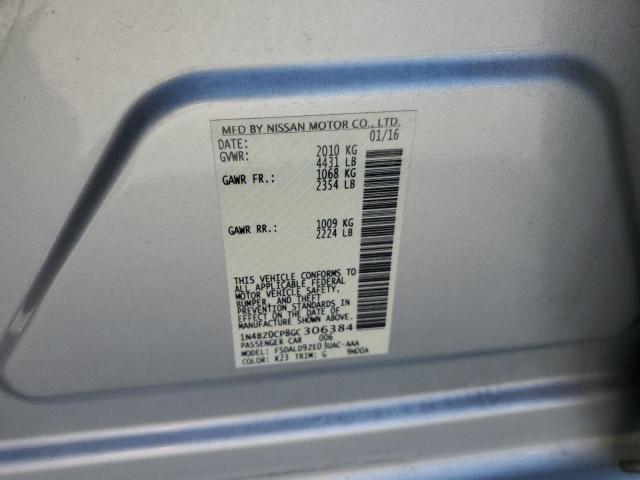 2016 NISSAN LEAF SV 1N4BZ0CP8GC306384
