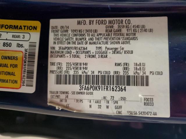 2015 FORD FUSION TIT 3FA6P0K91FR162364